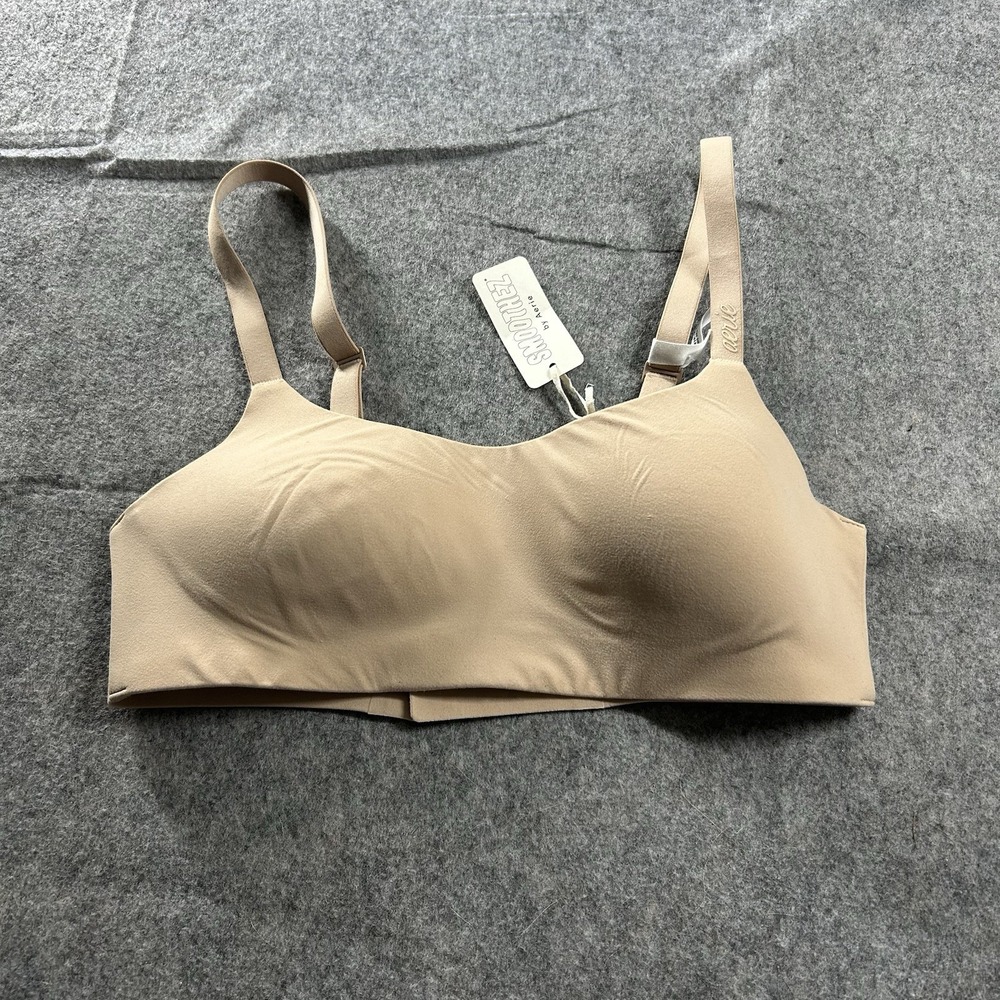 Aerie Bra Women's XS Smoothez Nude Seamless Padded Molded Wireless Hook & Eye